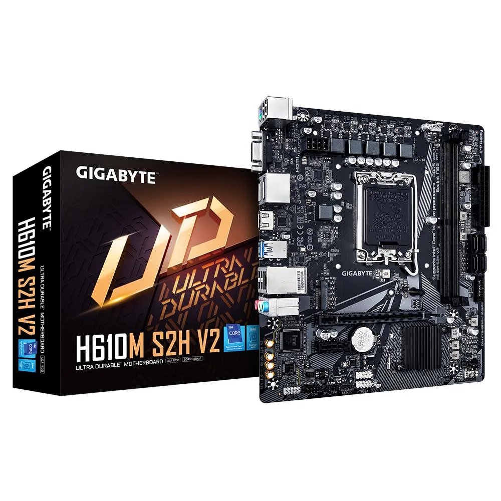 GIGABYTE GIGABYTE H610M S2H V2 AMD motherboard — product photo
