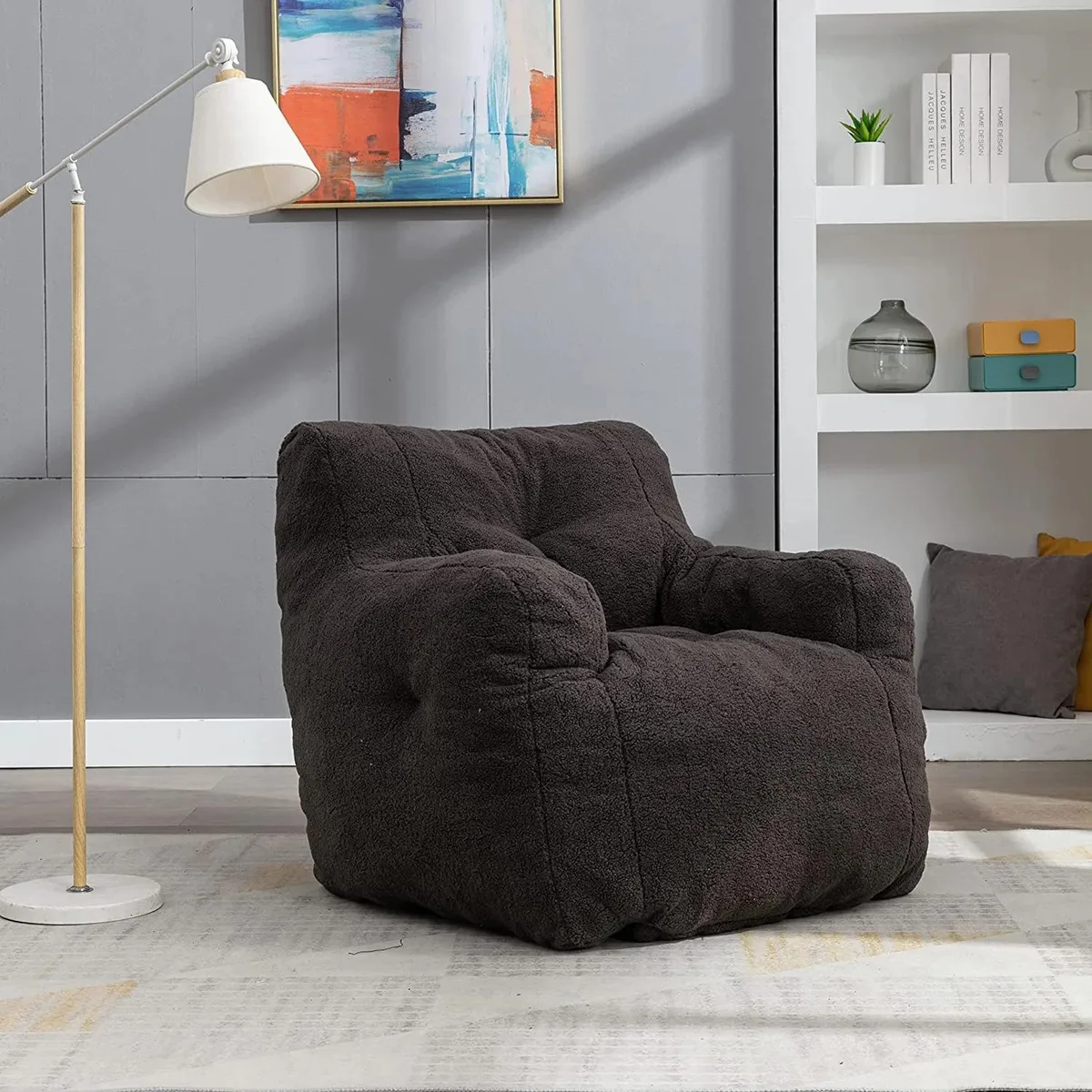 Sumdeal Sumdeal Bean Bag Chair Dark Gray 37 x 39.37 x 27.56 — product photo