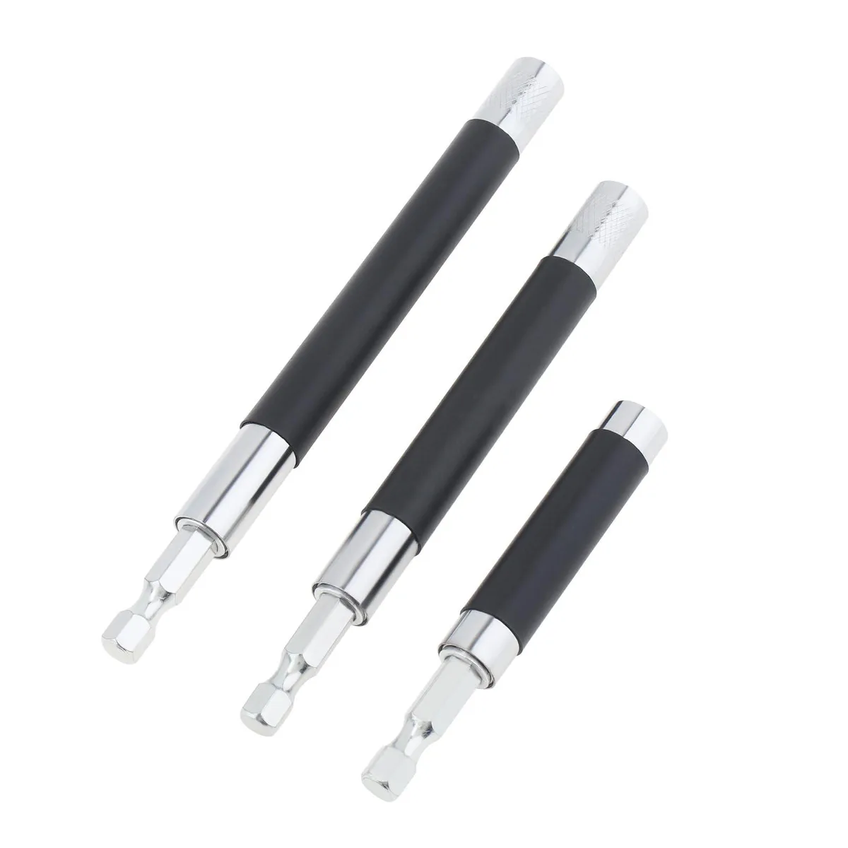 ChgImposs 3pc Telescopic Magnetic Bit Holder Set 80/120/140mm — product photo