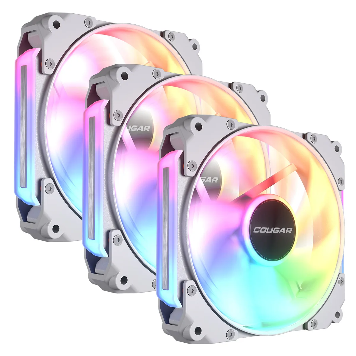 COUGAR COUGAR Apolar 120 ARGB 3-Fan Pack White 120mm 28mm HDB PWM — product photo