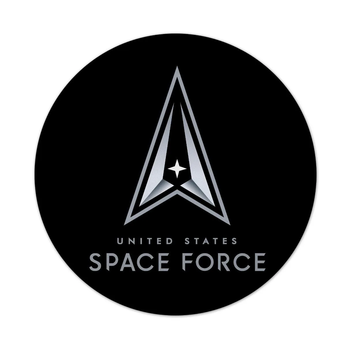 Future of Flight Future of Flight Space Force Delta Logo Round 7.5 Mousepad 1/4 Thick — product photo