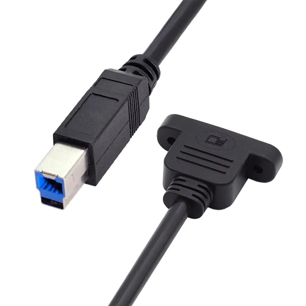 Fervit Fervit USB 3.0 Type B Male to Micro USB 3.0 Female Screw Mount Extension Cable 50cm — product photo
