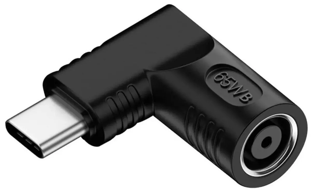 Vszerda Vszerda DC 20V Jack 7.4x5.0mm to USB-C 90° Power Adapter 65W — product photo