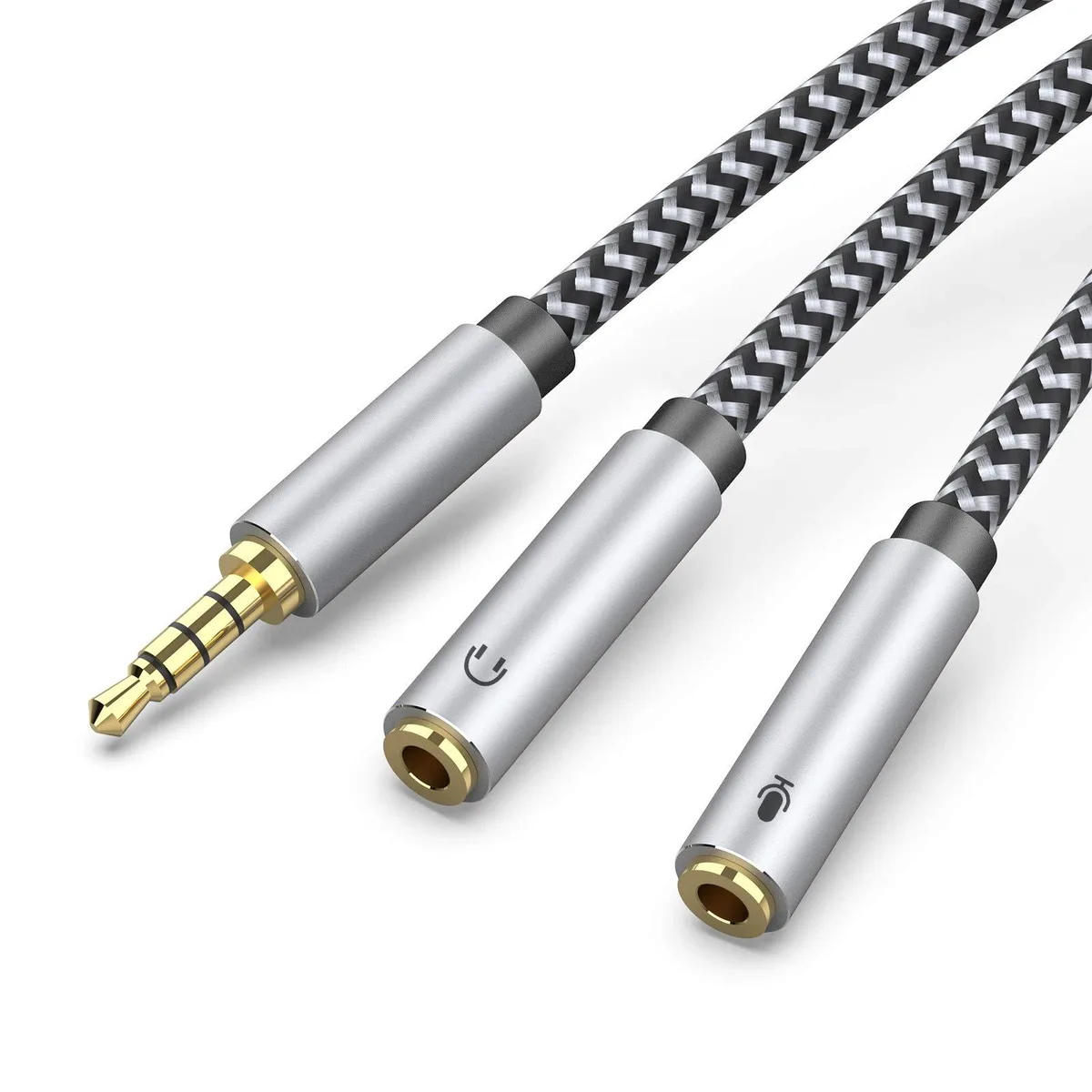 MORELECS MLS4P1M-2FM 3.5mm Headset Splitter 12 Inch — product photo
