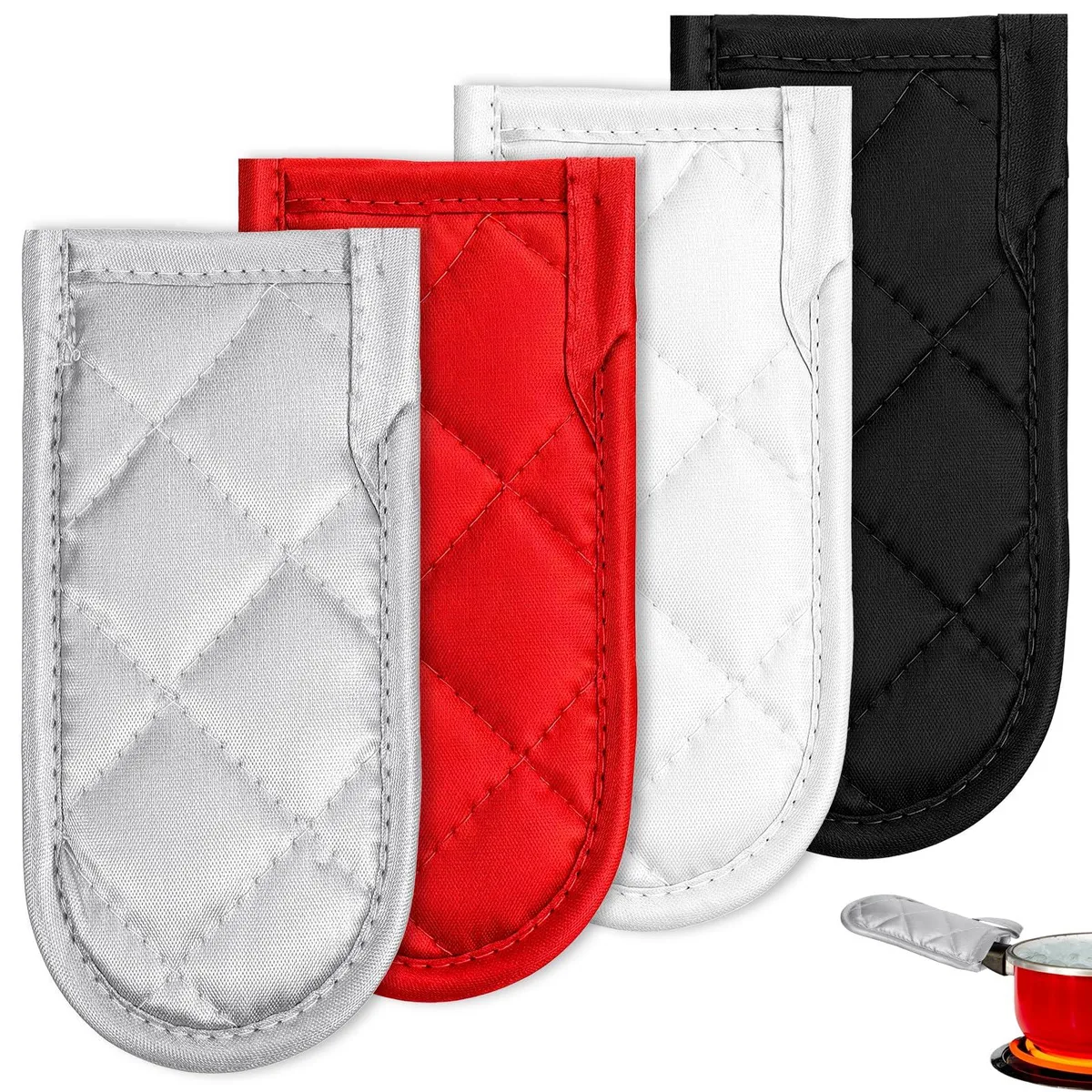 Pair of polyester skillet handle covers 5.9 x 2.95 in