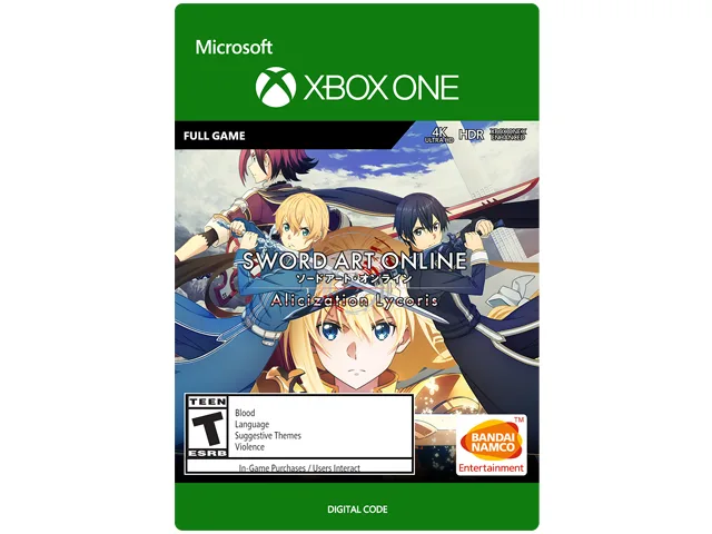 Bandai Namco Entertainment America Inc Bandai Namco Entertainment America Inc G3Q-00815 Sword Art Online Alicization Lycoris downloadable game — product photo