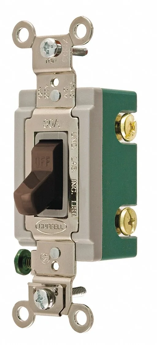 Bryant Bryant 3001 30 A 1-Pole Toggle Switch Brown — product photo