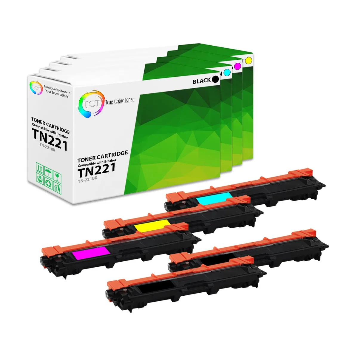 True Color Toner True Color Toner TN221 5-pack toner cartridge 2500/1400 pages — product photo