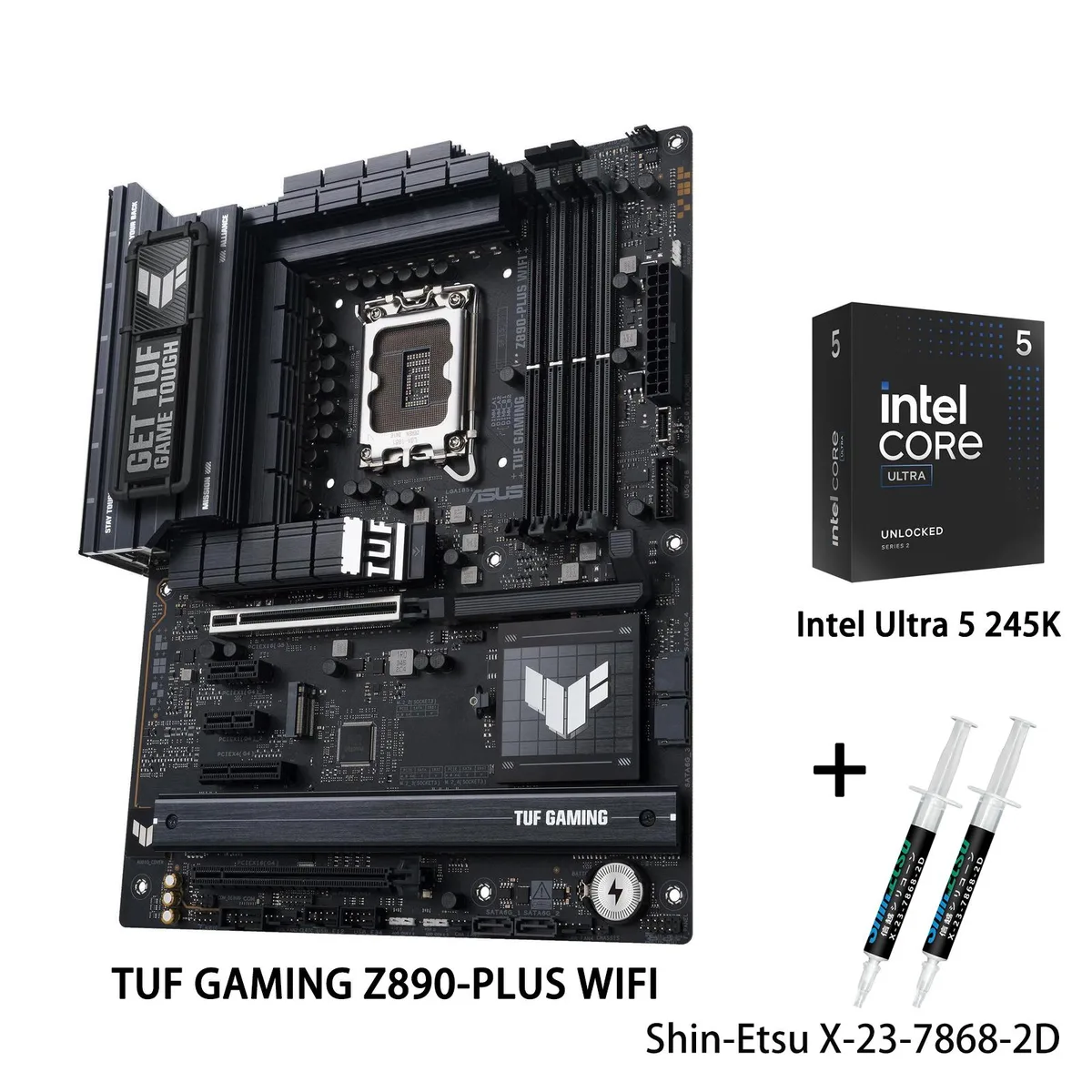 ASUS ASUS TUF GAMING Z890-PLUS WIFI Intel motherboard &amp; Core Ultra 5 245K CPU Combo — product photo