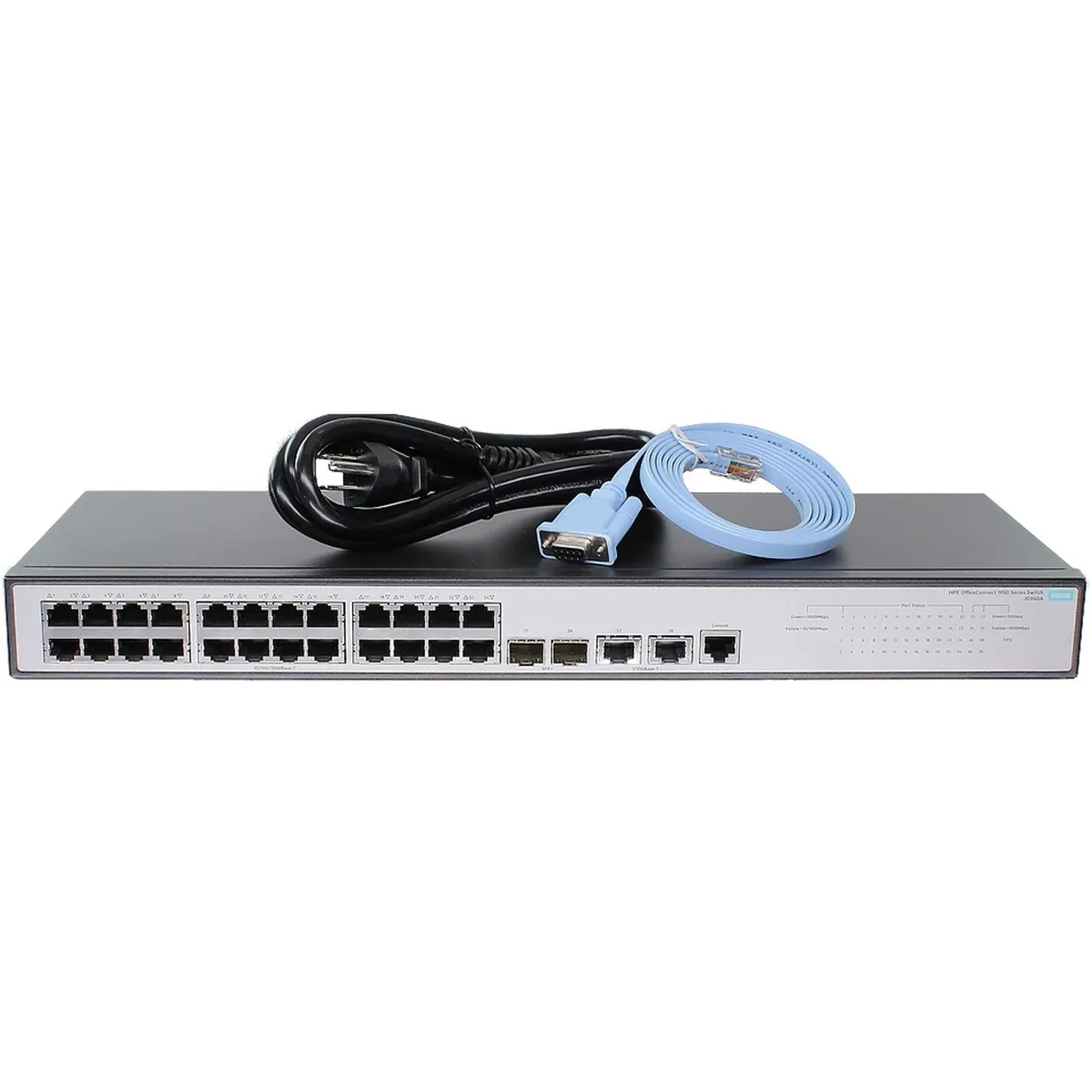 HPE HPE JG960A 1950 24-port 1GbE 2× SFP+ 2× 10GbE network switch — product photo