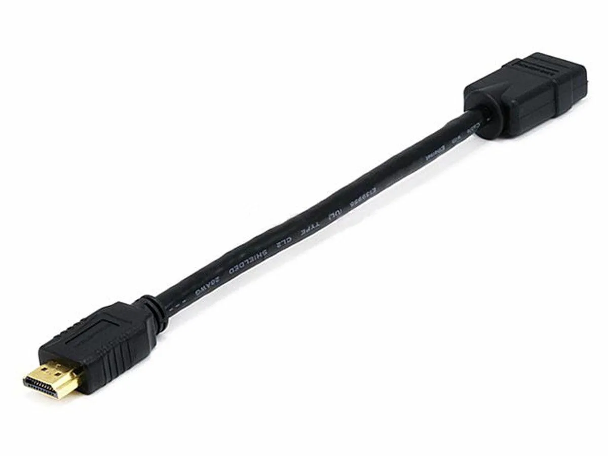 Monoprice Inc. Monoprice 106061 High Speed HDMI Port Saver 8 Inch Male to Female 28AWG Black — product photo