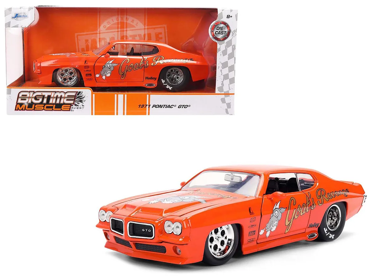 Jada Jada 1971 Pontiac GTO "Goat's Revenge" Orange 1/24 Diecast hobby collectible — product photo