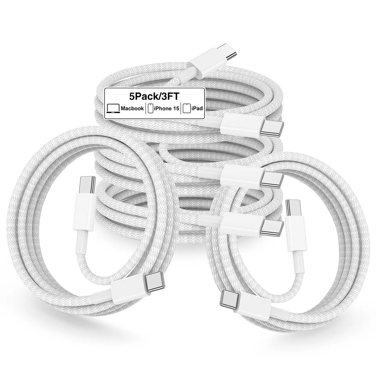 Chopmate Chopmate USB-C to USB-C Cable 3FT 60W PD 3.0 QC 3.0 Braided — product photo