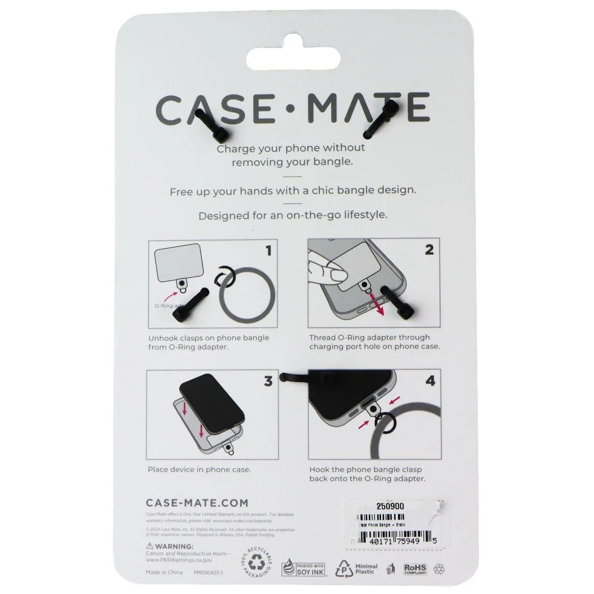 Case-Mate Case-Mate Universal Phone Bangle Bracelet – Black — product photo