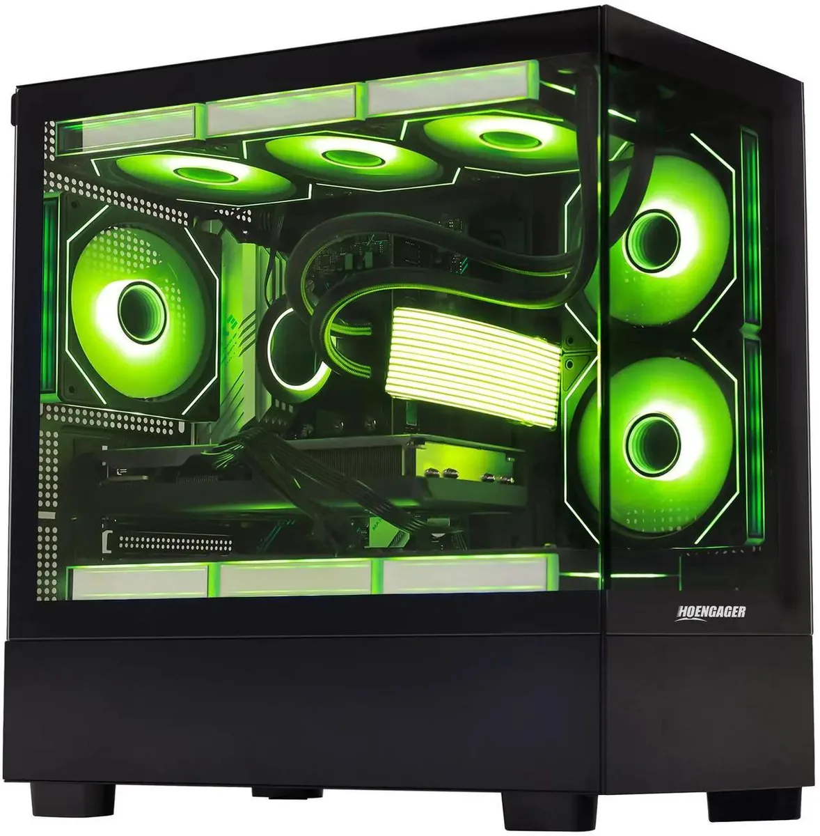 Hoengager Hoengager Gaming PC Ryzen 7 5700X RTX 5060 32GB DDR4 1TB — product photo