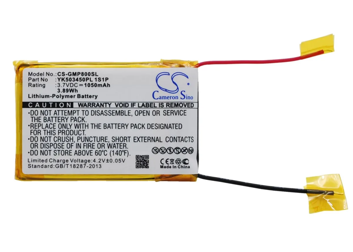 Rectangular replacement battery pack, dark casing, labelled for MPixx 8000 8400 8800