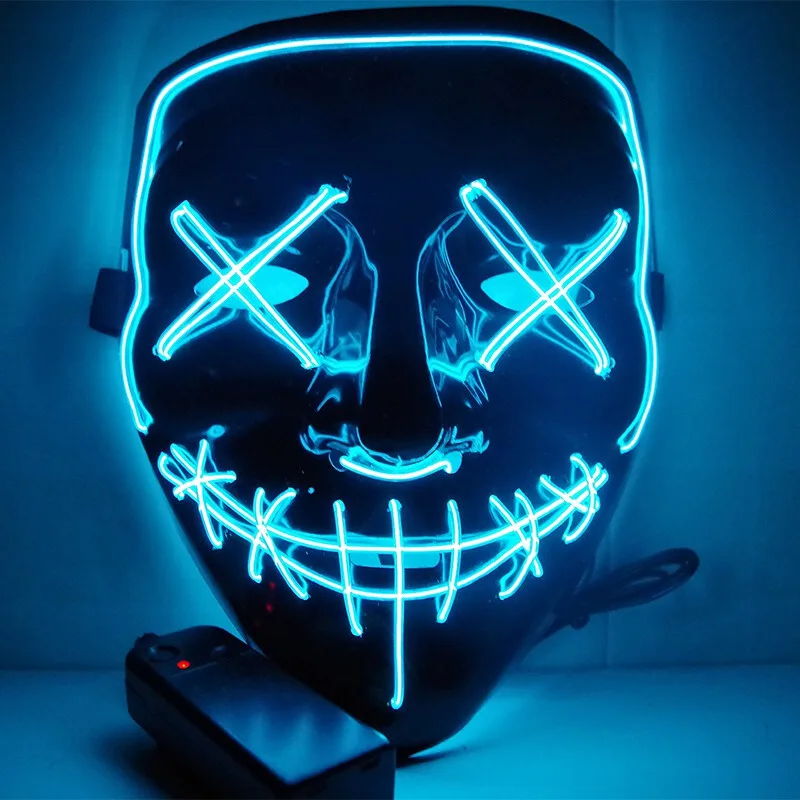sakose sakose Light Blue EL Wire LED Mask 95% PVC — product photo