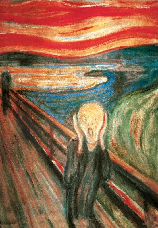 Poster print of The Scream, 34 by 22 inches, premium heavy stock paper