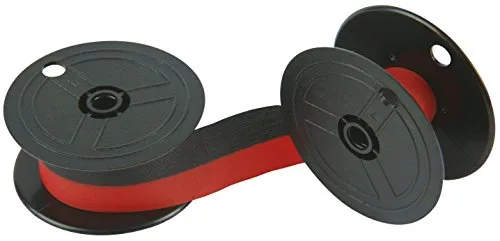 Porelon 11209 twin-spool calculator ribbon cartridge black red nylon