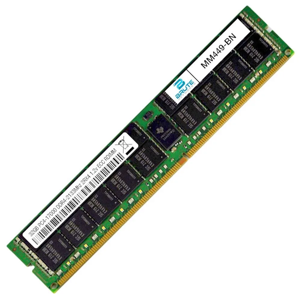 Brute Networks Brute Networks 32GB DDR4-2133 CL15 ECC Registered RDIMM 2Rx4 1.2V Dell MM449 — product photo