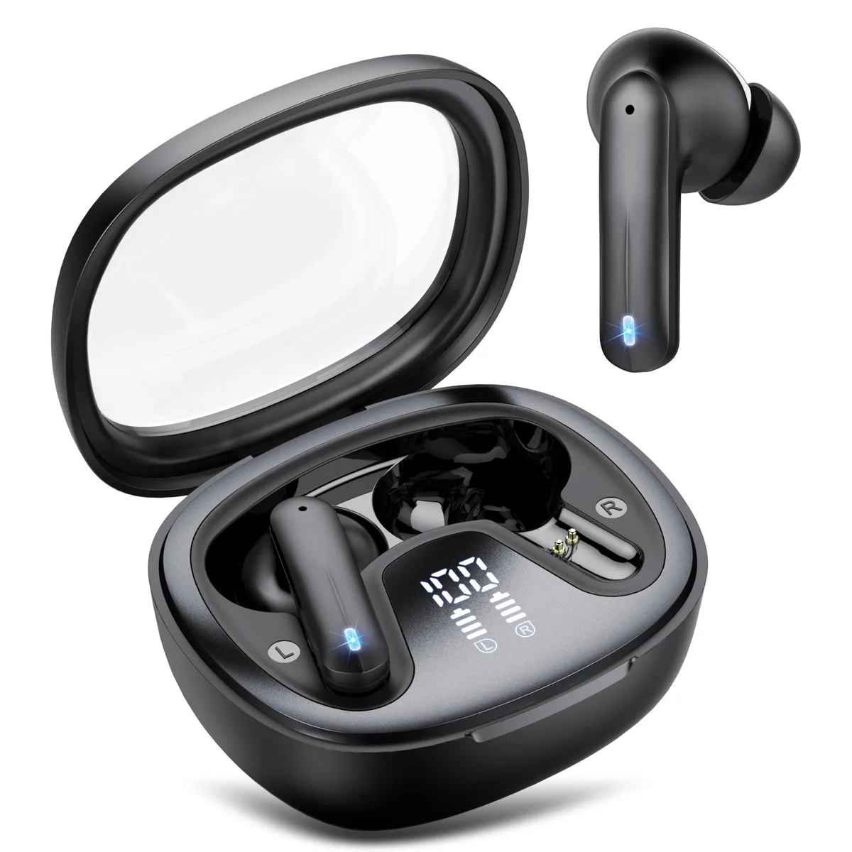 No Sew No Sew H69 Wireless Earbuds Bluetooth 5.4 Black — product photo