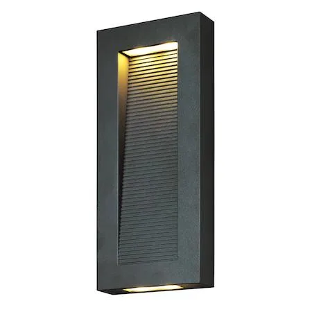 Two-light outdoor wall sconce in architectural bronze finish