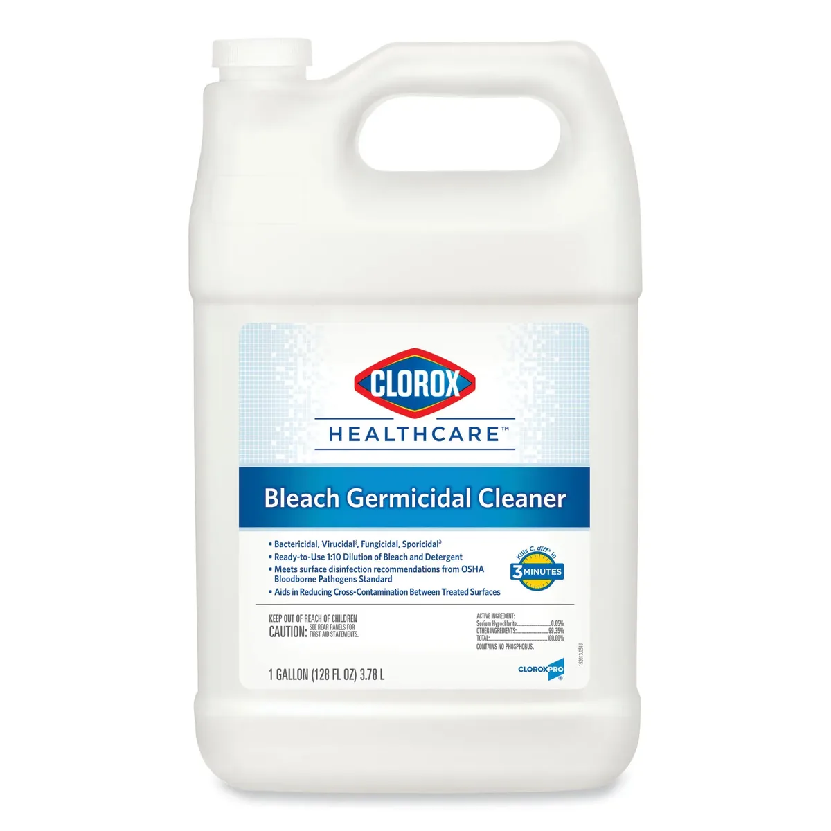 Clorox Clorox 68978CT Bleach Germicidal Cleaner 128 oz 4 Carton Cleaning — product photo