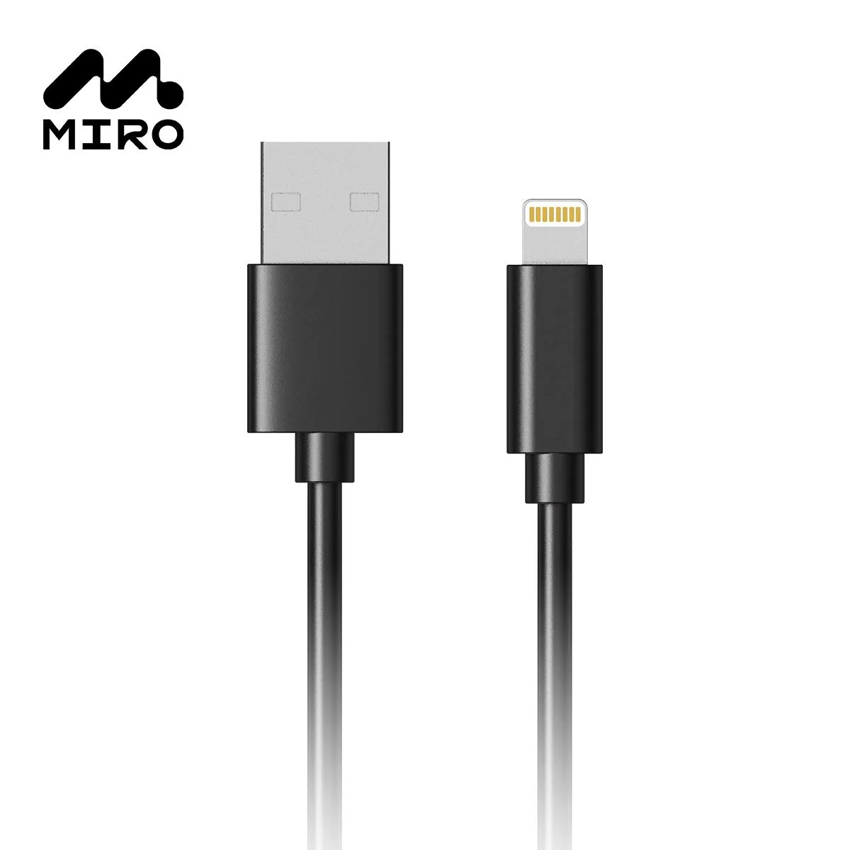MIRO MIRO U2-BK Lightning cable black 3.3 ft — product photo