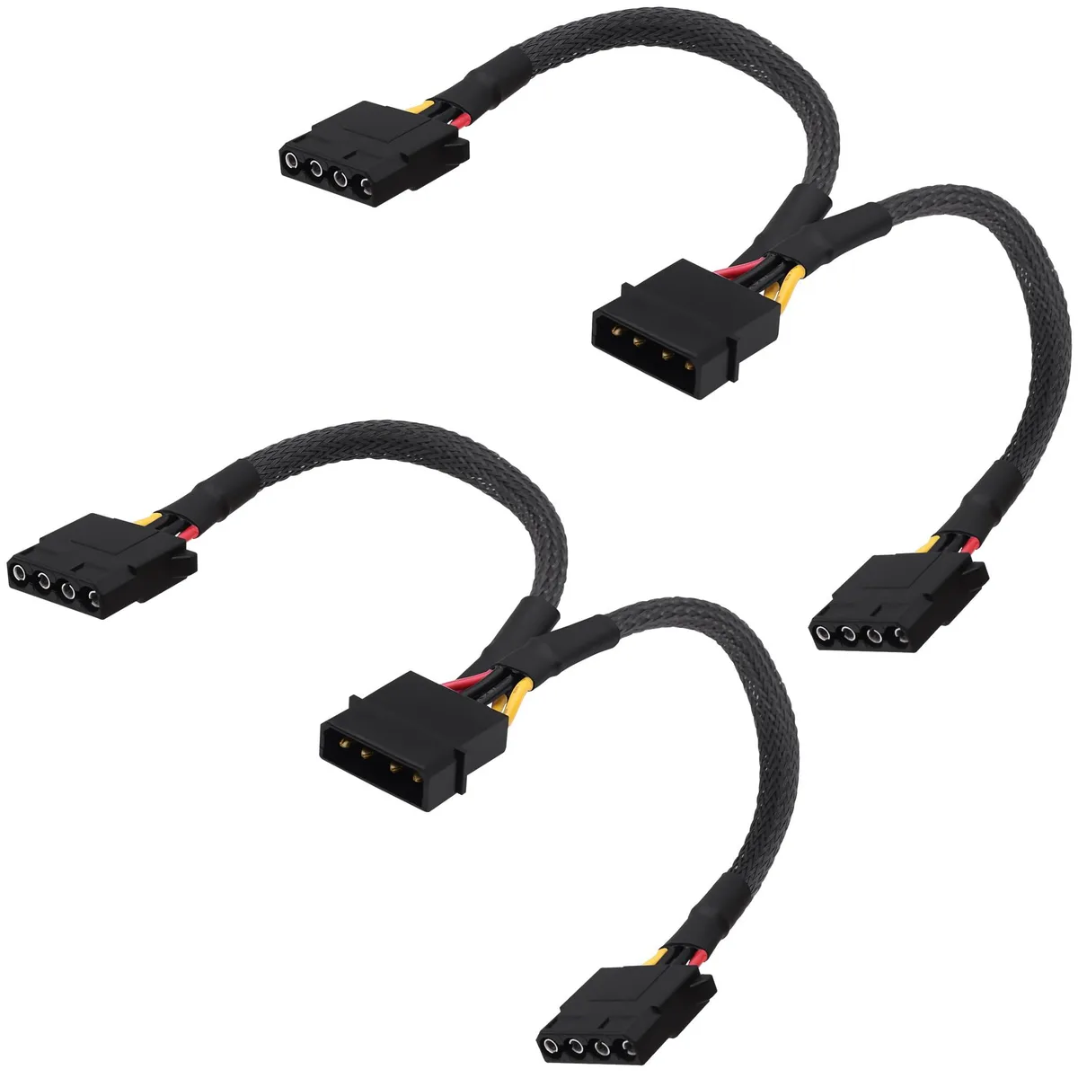 Vszerda Vszerda 18AWG Molex 4-pin Y splitter 1M-2F 20cm 2pcs — product photo