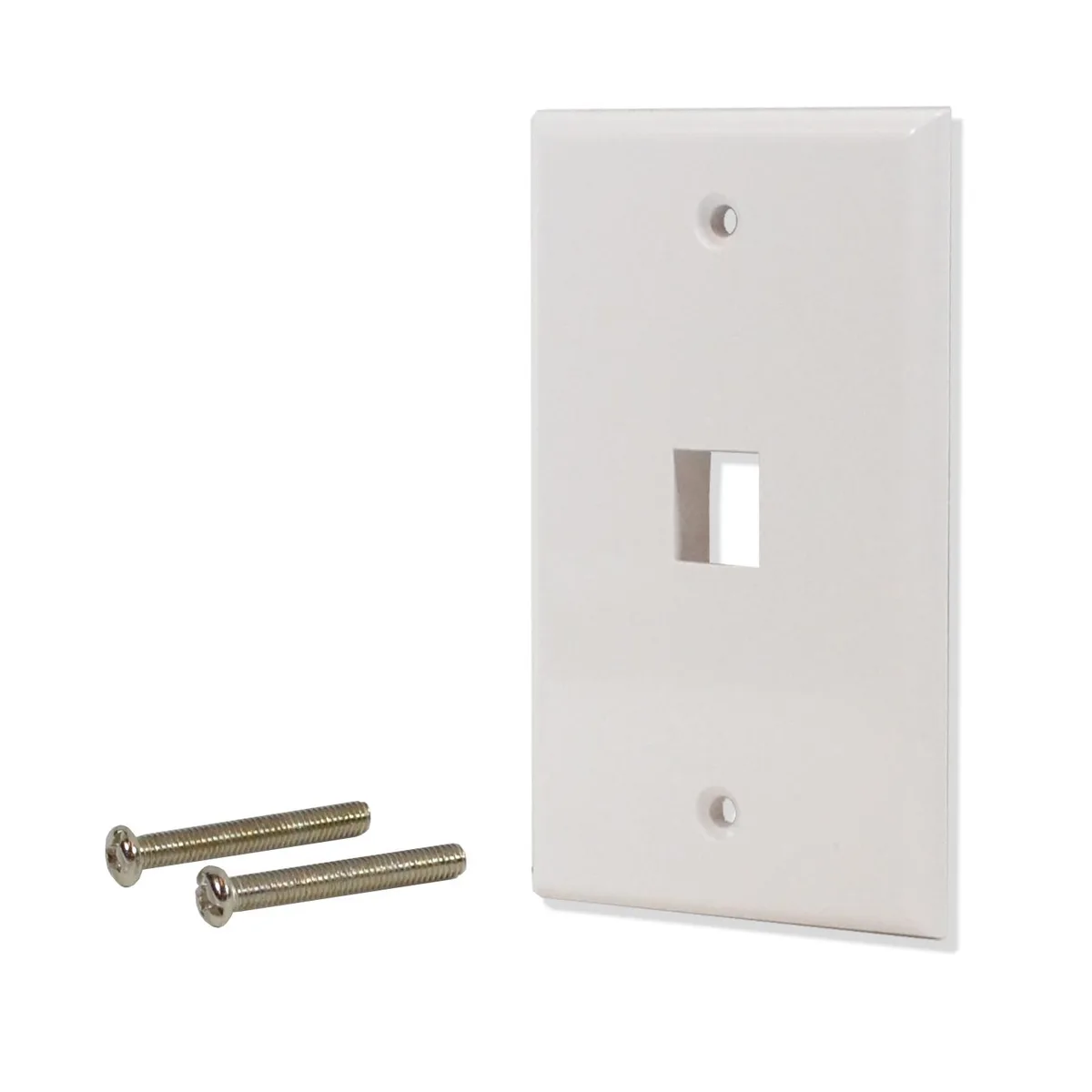 Logico Logico 25 Pack 1 Port Keystone Wall Plate White — product photo