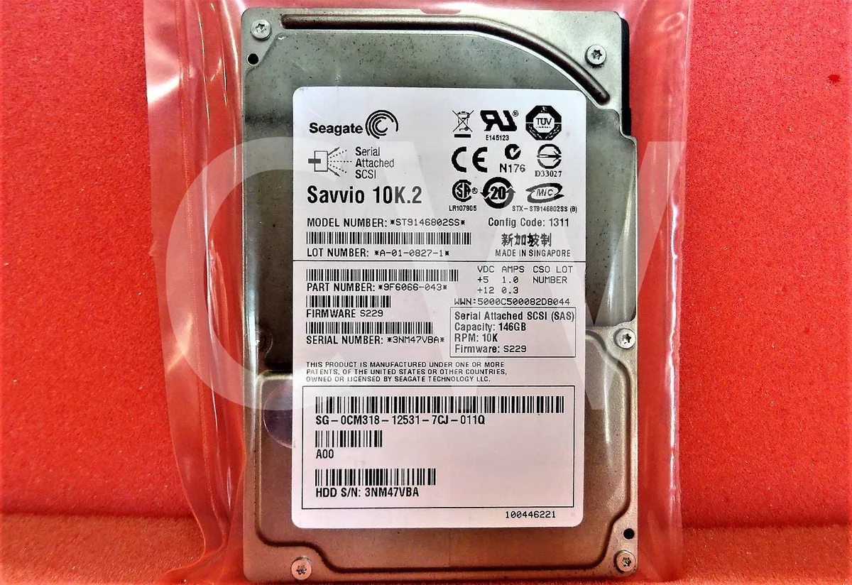 DELL DELL ST9146802SS 146GB 10000RPM 3Gbps 16MB 2.5IN SAS internal hard drive — product photo