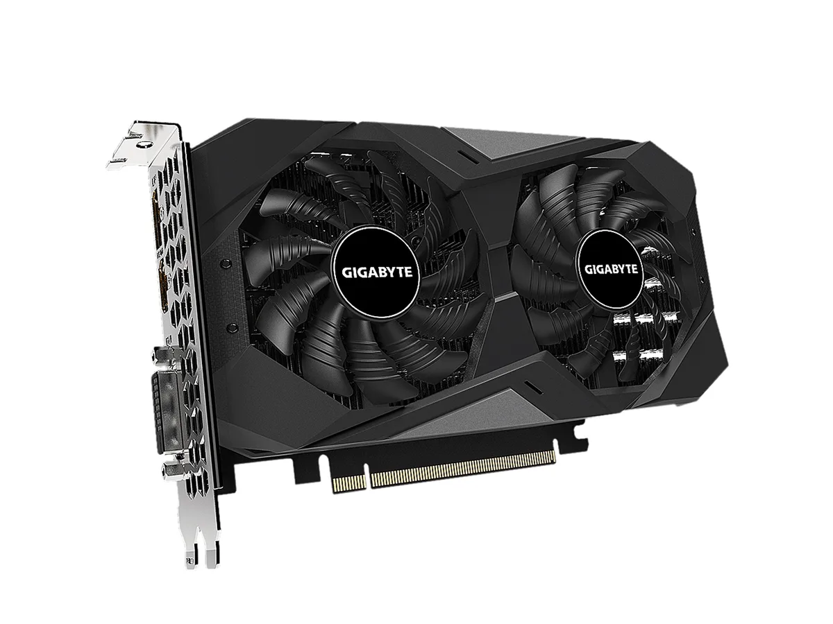 GIGABYTE GIGABYTE GV-N1656WF2OC-4GD GeForce GTX 1650 graphics card — product photo