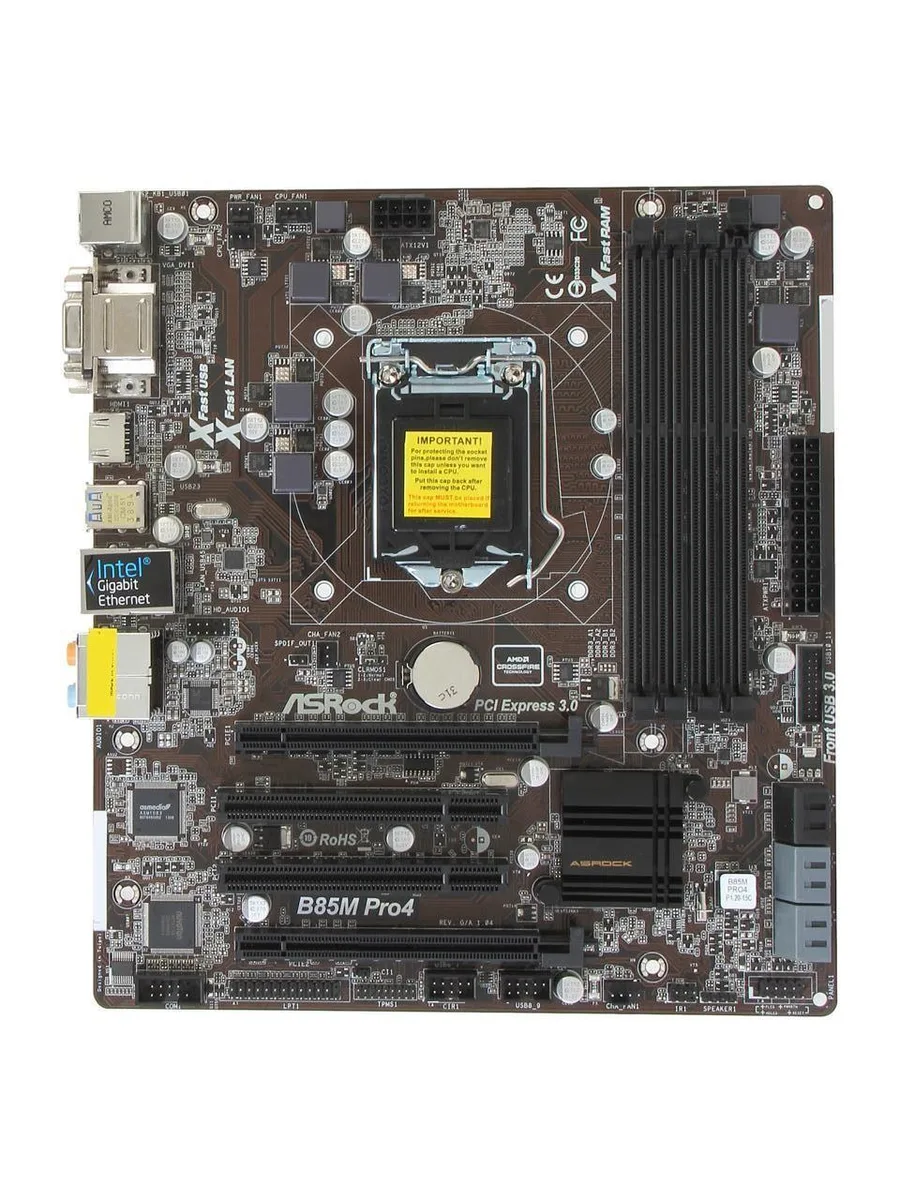 ASRock ASRock B85M Pro4 LGA 1150 Intel motherboard — product photo