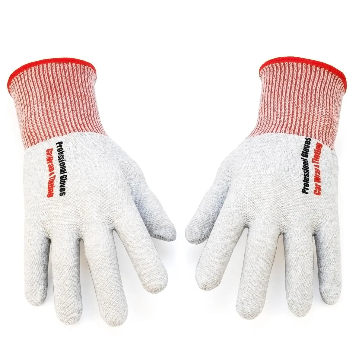  CARTINTS Anti-Static Carbon Fiber Work Gloves Grey Medium 2 Pairs — product photo
