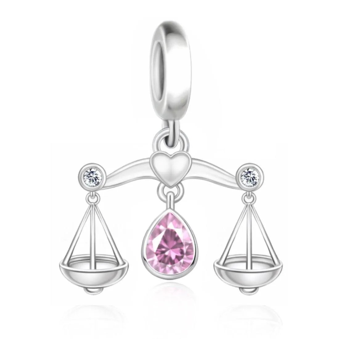 BSFJTY Libra Zodiac Charm 925 Sterling Silver Q4673 — product photo