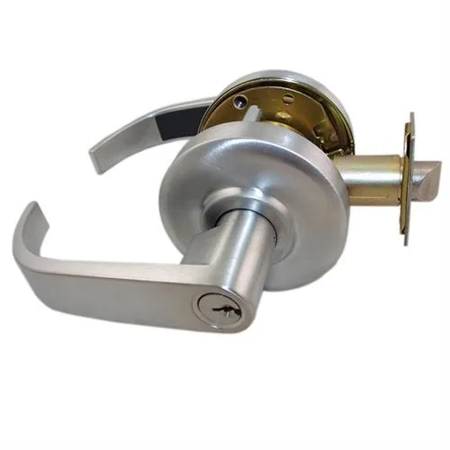 MAXTECH MAXTECH LKLE13015R-26 Satin Chrome Classroom Lever Lockset — product photo