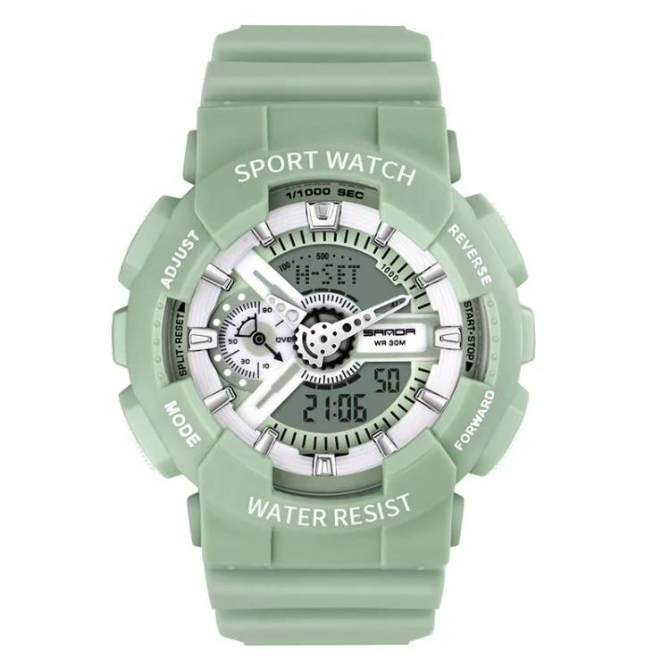 allentian allentian electronic watch AL35 Sand Tea Green Men 50mm 15mm 30-50m waterproof — product photo
