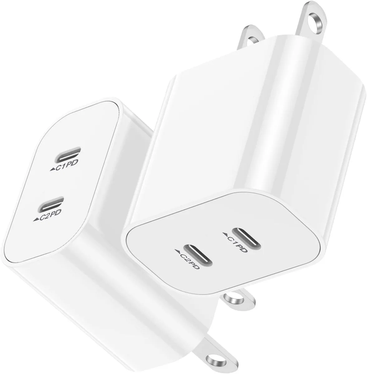 ONITOON ONITOON 20W Dual-Port USB-C Wall Charger 2-Pack — product photo
