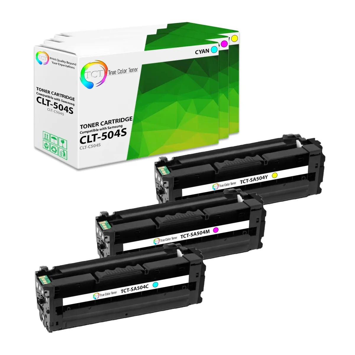 True Color Toner True Color Toner 504S 3-colour toner cartridge 3-pack 1800 pages — product photo