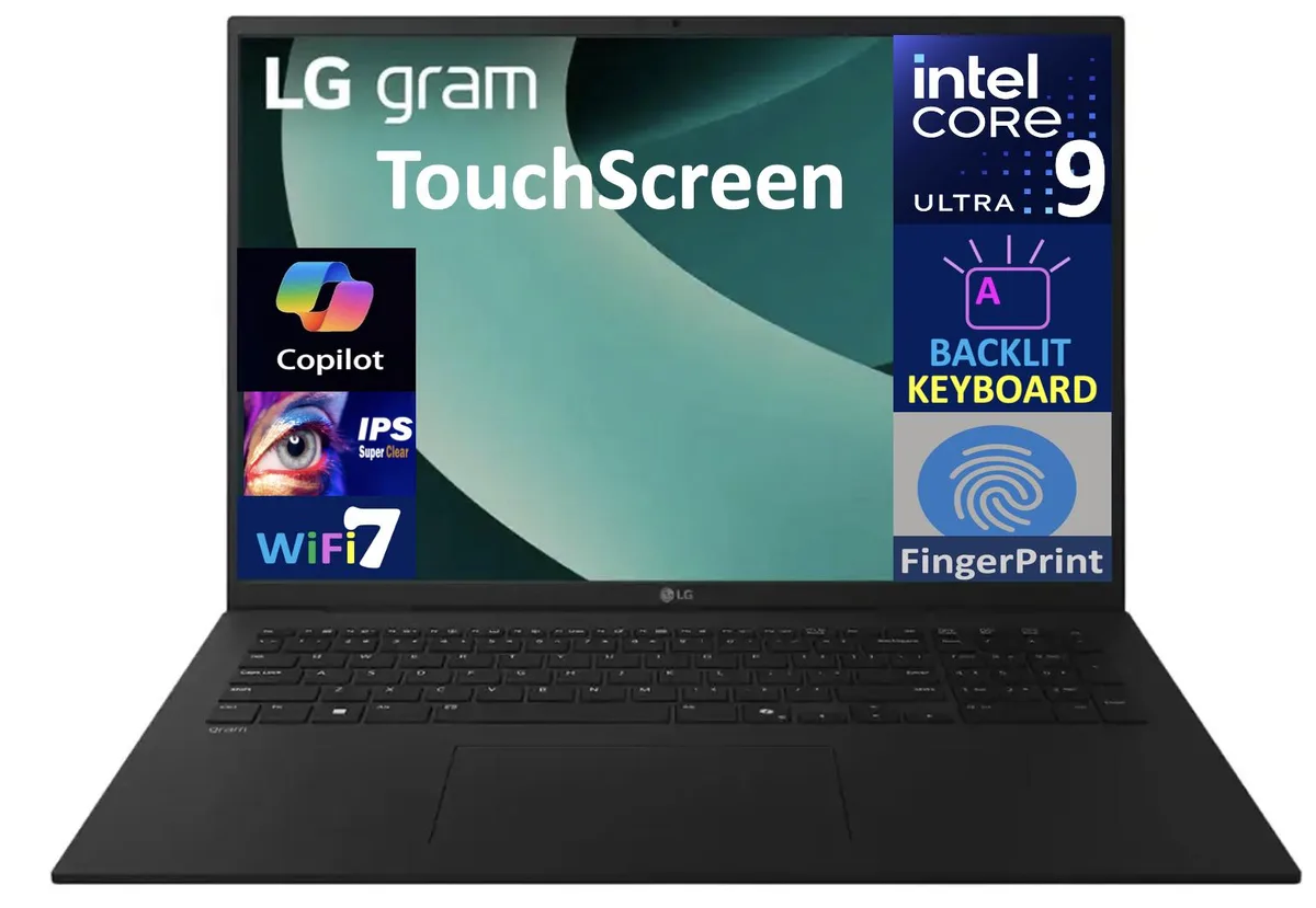 LG Electronics LG Electronics Gram 17.0" Touchscreen Ultra 9-288V 32GB LPDDR5X 4TB PCIe SSD Intel Arc 140V laptop — product photo