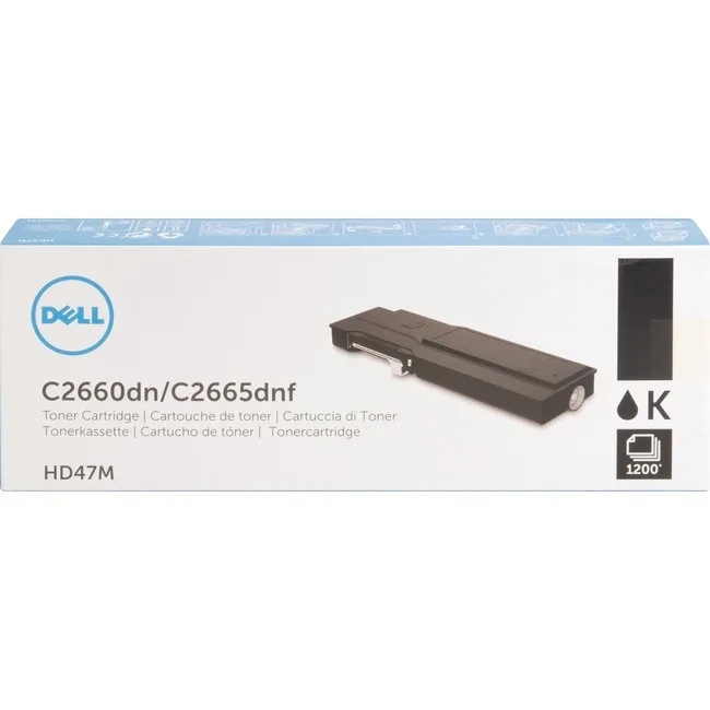 DELL DELL HD47M Black Toner Cartridge 1200 Page Yield — product photo