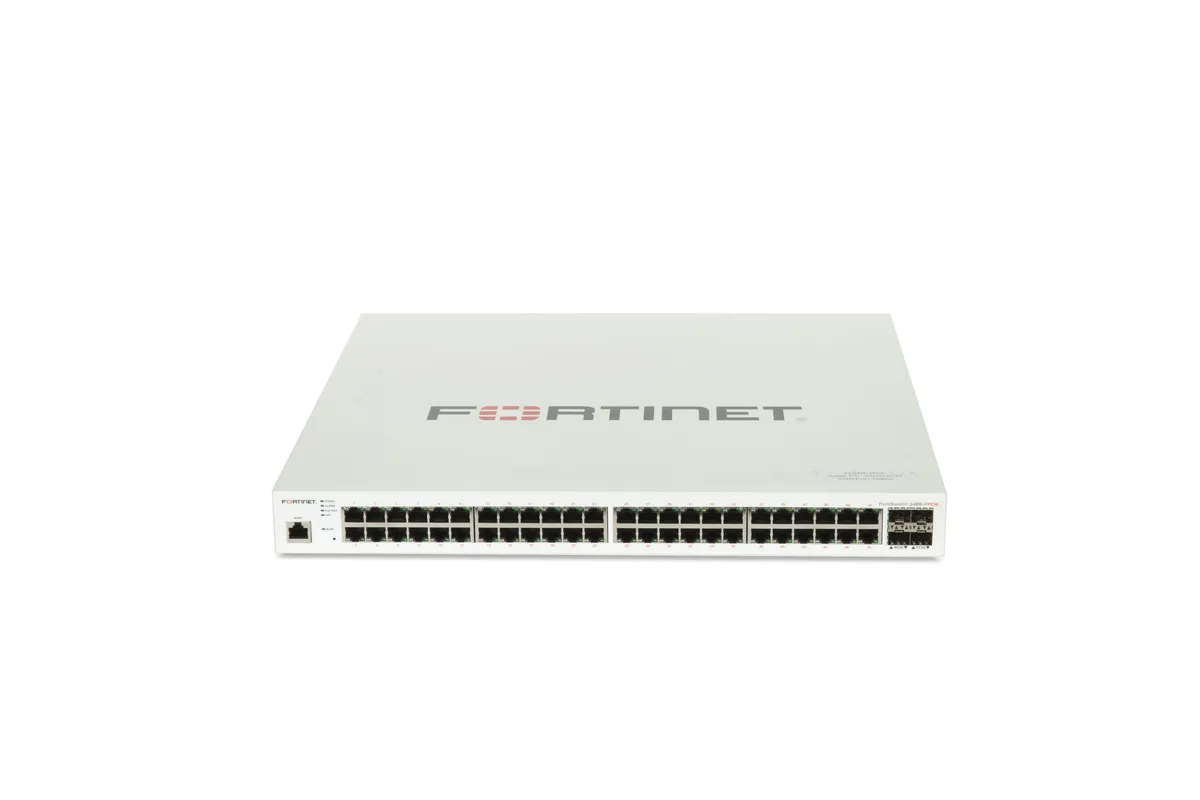 Fortinet Fortinet FS-248E-FPOE network switch 48-port PoE+ 4 SFP — product photo