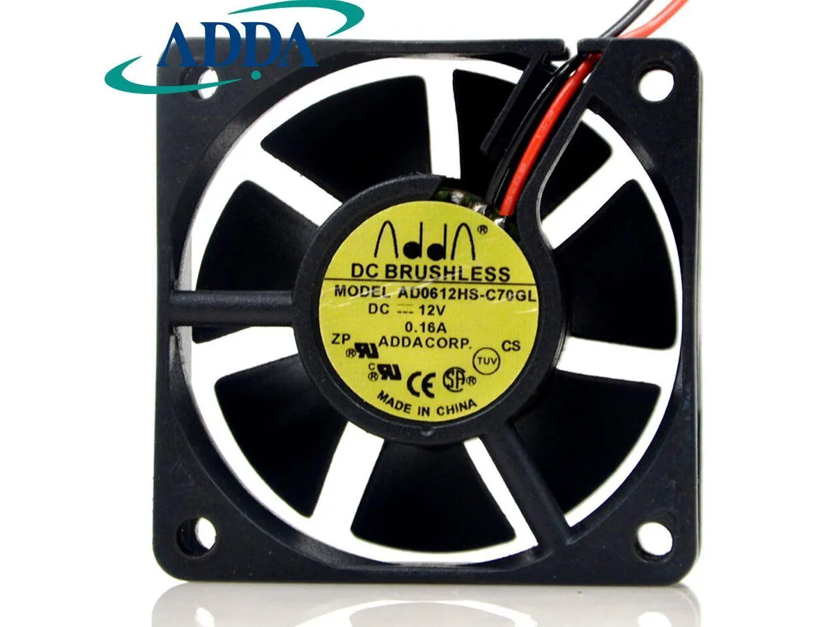 Fans Fans AD0612HS-C70GL 6020 60x60x20mm 2-wire 12V 0.16A case fan — product photo