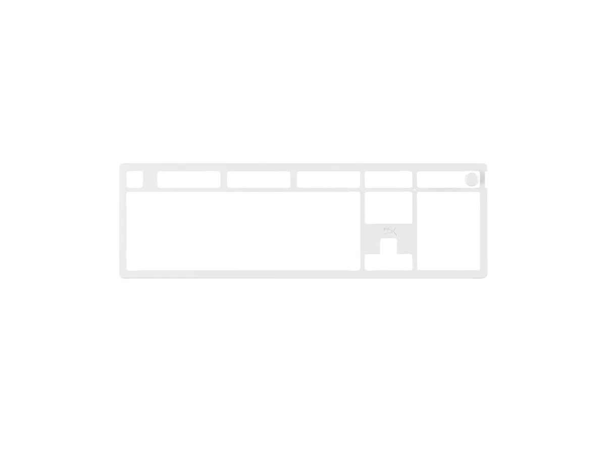 HP HP HyperX Alloy Rise Top Plate White 85U09AA gaming keyboard — product photo
