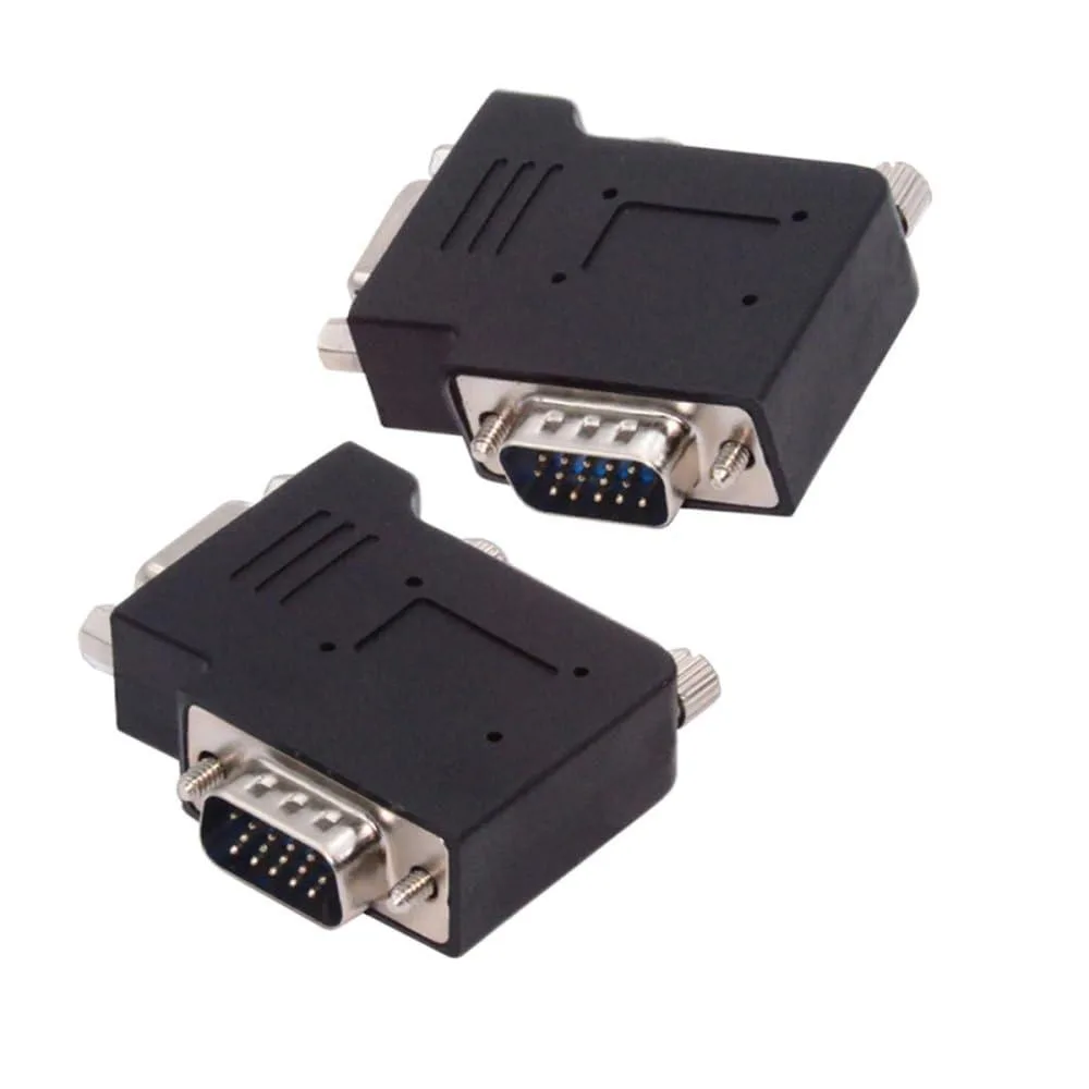 Fervit Fervit VGA RGB 15Pin Male-Female 90° Angled Adapter 2pcs — product photo