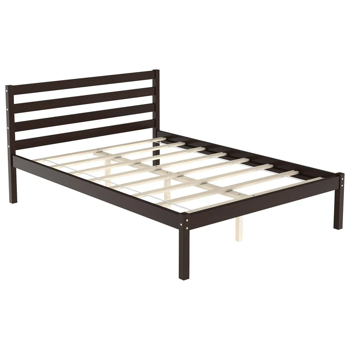 SlickBlue SlickBlue Modern Bed Frame Full Espresso 80" x 57" x 35.5 — product photo