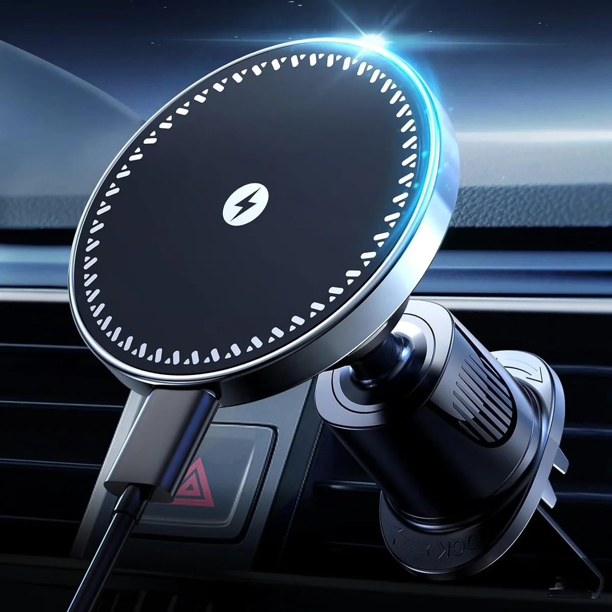 KINGARD KINGARD MagSafe Car Mount Charger 15W Vent Mount 360° N52 — product photo