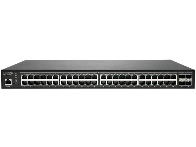 SonicWall SonicWall 02-SSC-2466 52-port managed network switch 48×RJ45 4×SFP 740W PoE — product photo