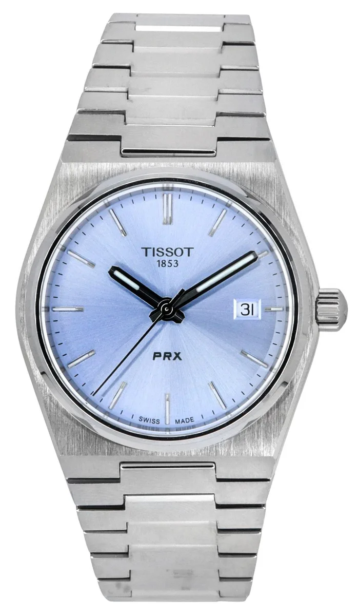 Tissot Tissot T-Classic PRX Quartz 35.00 mm Light Blue Dial 100m Unisex Watch — product photo