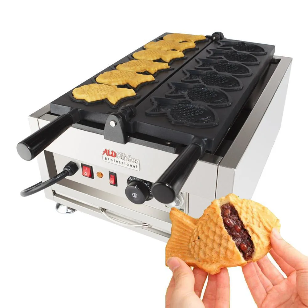 ALDKitchen ALDKitchen AP-207 Taiyaki Maker 6 Fish Waffles 110V — product photo